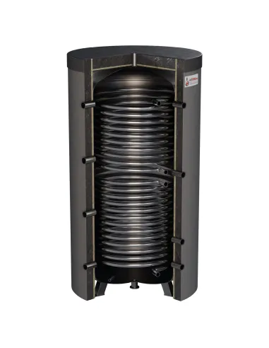 Zbiornik buforowy z dwiema wężownicami w izolacji zdejmowalnej HeatStore